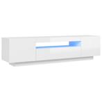 TV Meubel Wit 160cm met LED - Retourdeal! 35% Korting, Huis en Inrichting, Kasten | Televisiemeubels, 150 tot 200 cm, Nieuw, Ophalen of Verzenden