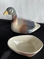 Michel Caugant , faïence terrine voorstelling van een Gans -, Antiek en Kunst