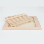 HOCHO Beukenhouten Broodsnijplank 355x250x22 mm – Met Kru., Ophalen of Verzenden, Nieuw