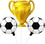 31-delige voetbal decoratie set wit met goud, Verzenden, Nieuw, Overige typen