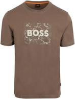 BOSS T-shirt Logo Bruin maat L Heren, Maat 52/54 (L), BOSS, Bruin, Verzenden