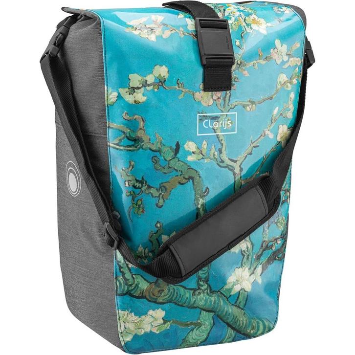 Clarijs Enkele Fietstas Solobag 24L Van Gogh almond blossom, Fietsen en Brommers, Fietsaccessoires | Fietstassen, Nieuw, Verzenden