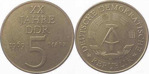 5 Mark 69 20j Ddr Ni-probe, Postzegels en Munten, Munten | Europa | Niet-Euromunten, Verzenden