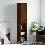vidaXL buffetkast 34,5x34x180 cm bewerkt hout bruin, Huis en Inrichting, Minder dan 50 cm, Verzenden, Nieuw, Minder dan 100 cm