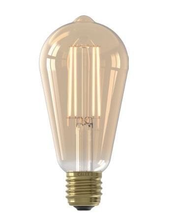 Calex LED Rustieklamp ST64 E27 3.5W 250lm 2100K Goud Dimb... beschikbaar voor biedingen