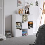 Nieuwe Witte Getone Boekenkast - 9 vakken Houten Stelling, Verzenden