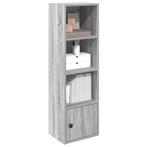 vidaXL Boekenkast 31x24x102 cm bewerkt hout grijs sonoma, Huis en Inrichting, Kasten | Boekenkasten, Verzenden, Nieuw, Overige houtsoorten