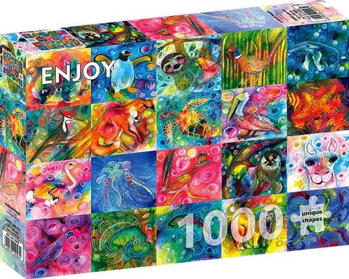 Animal Magic Puzzel (1000 stukjes) | Enjoy Puzzle - Puzzels, Hobby en Vrije tijd, Denksport en Puzzels, Nieuw, Verzenden