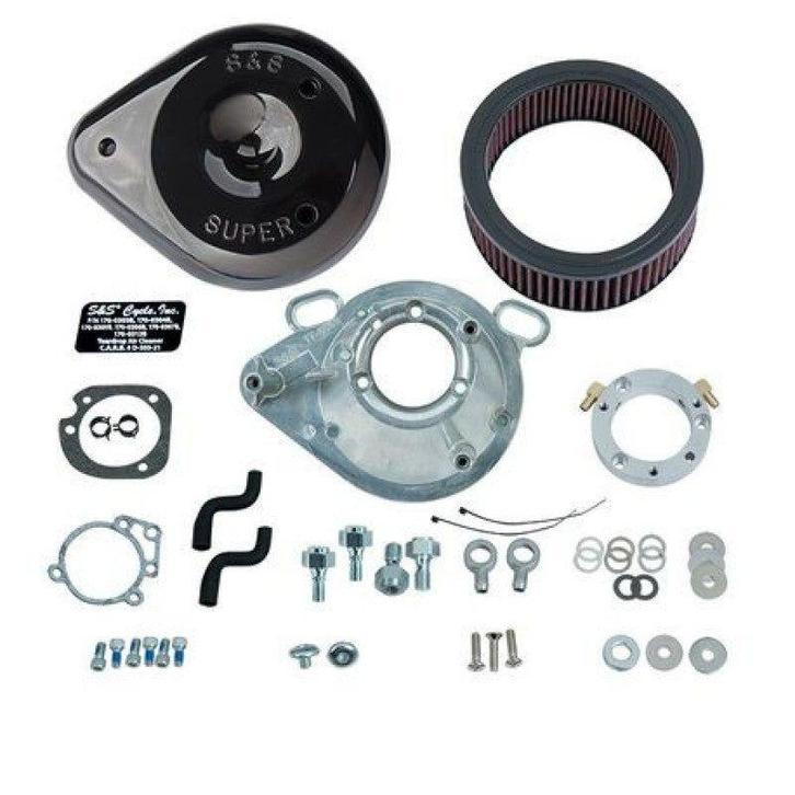 S&S Cycle 01-17 Stock EFI BT Models Teardrop Air Cleaner Kit, Auto-onderdelen, Filters, Ophalen of Verzenden