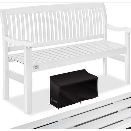 Tuinbank van hout weerbestendig - parkbank 150 cm - met, Tuin en Terras, Tuinsets en Loungesets, Verzenden