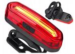 Fietslamp Rood + Wit - oplaadbaar - Extra helder, Nieuw, Ophalen of Verzenden