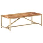 vidaXL Salontafel 120x60x40 cm massief hout, 100 tot 150 cm, Verzenden, Nieuw, 50 tot 100 cm