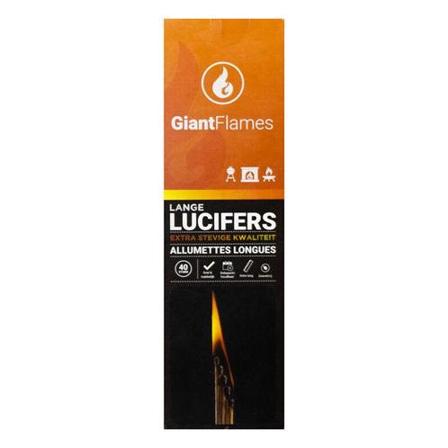 Giant Flames Lange Lucifers, Tuin en Terras, Haardhout, Blokken, Minder dan 3 m³, Overige houtsoorten, Ophalen of Verzenden