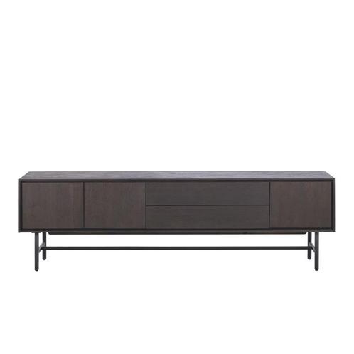 Belvio tv-meubel 3d+1l+klep dark oak veneer, Huis en Inrichting, Kasten | Televisiemeubels, Nieuw, Ophalen of Verzenden