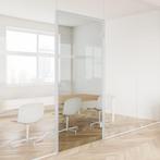 Glazen deur met deurkozijn XL 2,4m² - Wit, Doe-het-zelf en Verbouw, Glas en Ramen, Ophalen of Verzenden, Nieuw