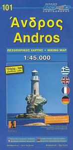 Wandelkaart 101 Andros | Road Editions, Boeken, Atlassen en Landkaarten, Nieuw, Verzenden