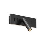 Moderne wandlamp zwart verstelbaar met USB-C incl. LED -, Huis en Inrichting, Lampen | Wandlampen, Nieuw, Overige materialen, Modern