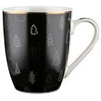 Florina mokken set van 3 Winter glam zwart/wit 340ML, Huis en Inrichting, Keuken | Servies, Ophalen of Verzenden, Nieuw