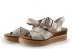 Rieker Sandalen in maat 40 Zilver | 10% korting, Kleding | Dames, Overige kleuren, Verzenden, Sandalen of Muiltjes, Zo goed als nieuw