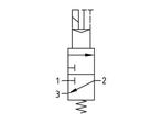 3/2 Klep G1/4 24VDC 2000 l/min Futura 0, Doe-het-zelf en Verbouw, Verzenden, Nieuw