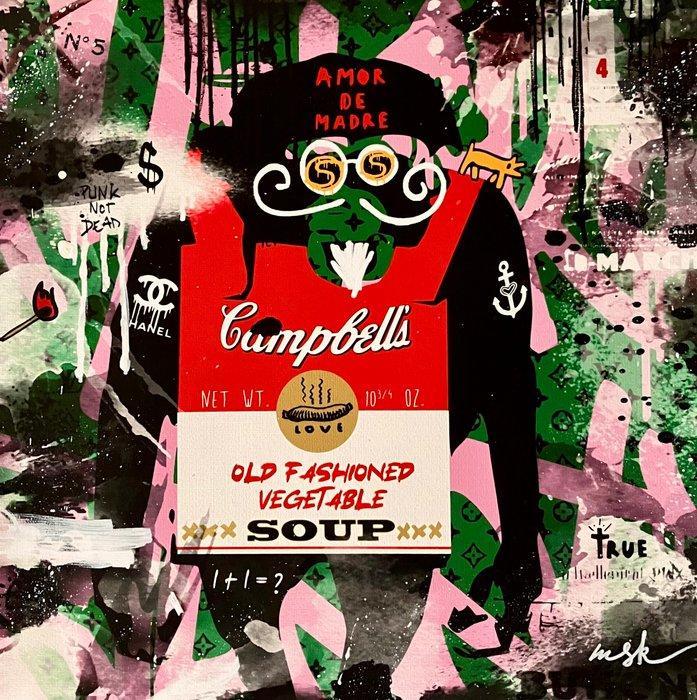 Misako Street Art - Monkey, Antiek en Kunst, Kunst | Schilderijen | Modern