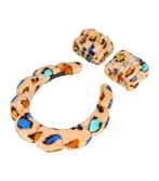 Diadeem Make-up Polsbandjes Panter Color Bruin, Sieraden, Tassen en Uiterlijk, Uiterlijk | Haarverzorging, Verzenden, Nieuw