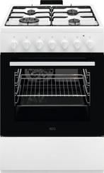 AEG CKB64101BW gas fornuis - wit, Verzenden, 60 cm of meer, Nieuw, 4 kookzones