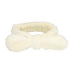 Haarband Make-up Furry Strik Creme, Verzenden, Nieuw