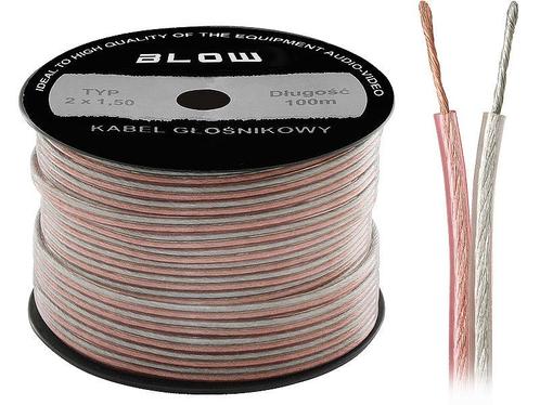 kabel 2 x 4.00 mm² transparant op rol 100 meter, Doe-het-zelf en Verbouw, Elektra en Kabels, Ophalen of Verzenden