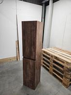 Kolomkast 160 x 35 x 35 cm donker hout (schade), Doe-het-zelf en Verbouw, Ophalen of Verzenden, Nieuw, Bad