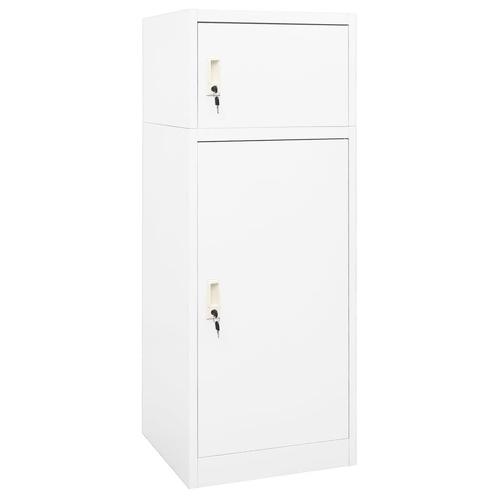 Stalen Zadelkast Wit - 53x53x140 | Tweedekansje | -35%, Huis en Inrichting, Kasten | Overige, Nieuw, Ophalen of Verzenden