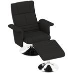 Massagestoel - Relaxfunctie - Verstelbare rugleuning - Zwart, Ophalen of Verzenden, Nieuw, Stof, Modern