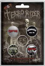 Terrorizer Button Caustic Attack officiële merchandise, Verzamelen, Muziek, Artiesten en Beroemdheden, Ophalen of Verzenden, Nieuw