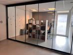 Glazen Schuifwanden: zwart frame, helder glas, incl. montage, 75 tot 150 cm, 150 tot 225 cm, Inclusief glas, Schuifpui