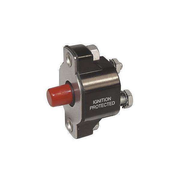 Bieden: Blue Sea 40A push button circuit bracket - 2141-BSS, Watersport en Boten, Bootonderdelen, Elektra en Verlichting, Nieuw