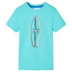 vidaXL Kindershirt met korte mouwen 104 zeeblauw, Verzenden, Nieuw