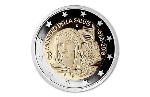 2 euro 60 jaar Volksgezondheid 2018 - Italië, Postzegels en Munten, Munten | Europa | Euromunten, Verzenden