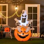 HOMCOM Opblaasbare halloween decoratie opblaasfiguur, Huis en Inrichting, Verzenden, Nieuw