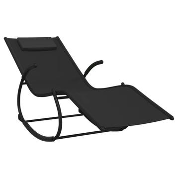 Schommelend Ligbed Zwart - Retourdeal - 40% Korting! beschikbaar voor biedingen