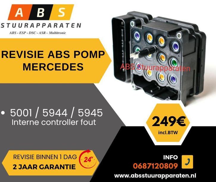 Revisie ABS pomp Mercedes C klasse - Interne controller fout, Auto-onderdelen, Remmen en Aandrijving, Gebruikt, Mercedes-Benz