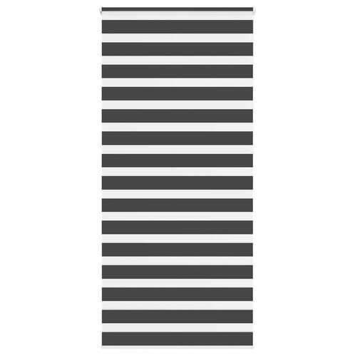 vidaXL Zebra rolgordijn 105x230 cm stofbreedte 100,9 cm, Huis en Inrichting, Stoffering | Gordijnen en Lamellen, Zwart, Nieuw