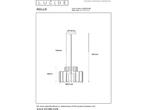 Lucide ROLLO - Hanglamp - 1xE27 - Dimbaar - Taupe, Huis en Inrichting, Verzenden, Zo goed als nieuw