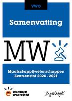 Samenvatting maatschappijwetenschappen examens 9789493190368, Verzenden, Zo goed als nieuw