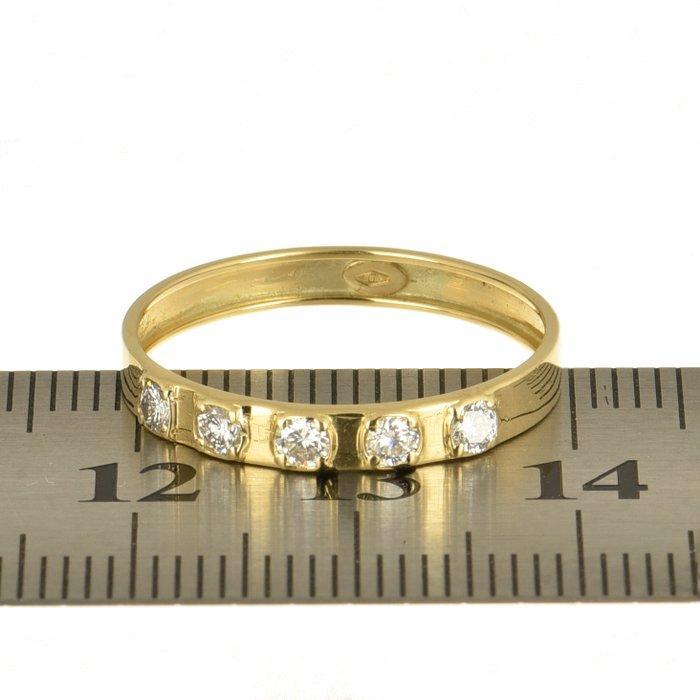 Ring - 14 karaat Geel goud Diamant (Natuurlijk), Sieraden, Tassen en Uiterlijk, Ringen