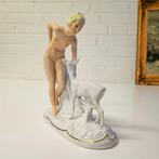 Schaubach Kunst - sculptuur, Woman & Deer - 20 cm -