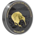 Nieuw-Zeeland. 10 Dollars 2024 Kiwi - Black Proof Gilded, 5
