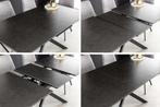 Uitschuifbare eettafel ALPINE 160-200cm antraciet keramiek, Huis en Inrichting, Tafels | Eettafels, Ophalen of Verzenden, Nieuw