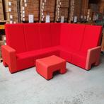 Ahrend wachtkamerbank hoekbank rood 7-delig - 278x210 cm, Ophalen of Verzenden, Nieuw in verpakking