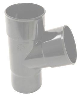 PVC-Ti T-stuk 67,5 graden mof-vse grijs d100, Doe-het-zelf en Verbouw, Buizen en Afvoer, Ophalen of Verzenden
