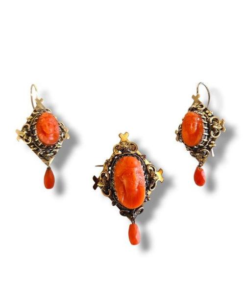 Halsketting - 14 karaat Geel goud, Victoriaanse 14K, Sieraden, Tassen en Uiterlijk, Kettingen